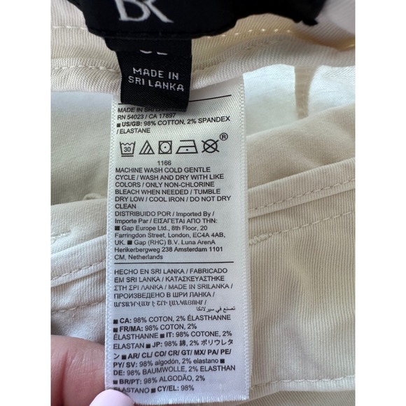 Banana Republic 8L Beige Khaki Utility Pants Western Slim Fit Chino - Picture 4 of 9